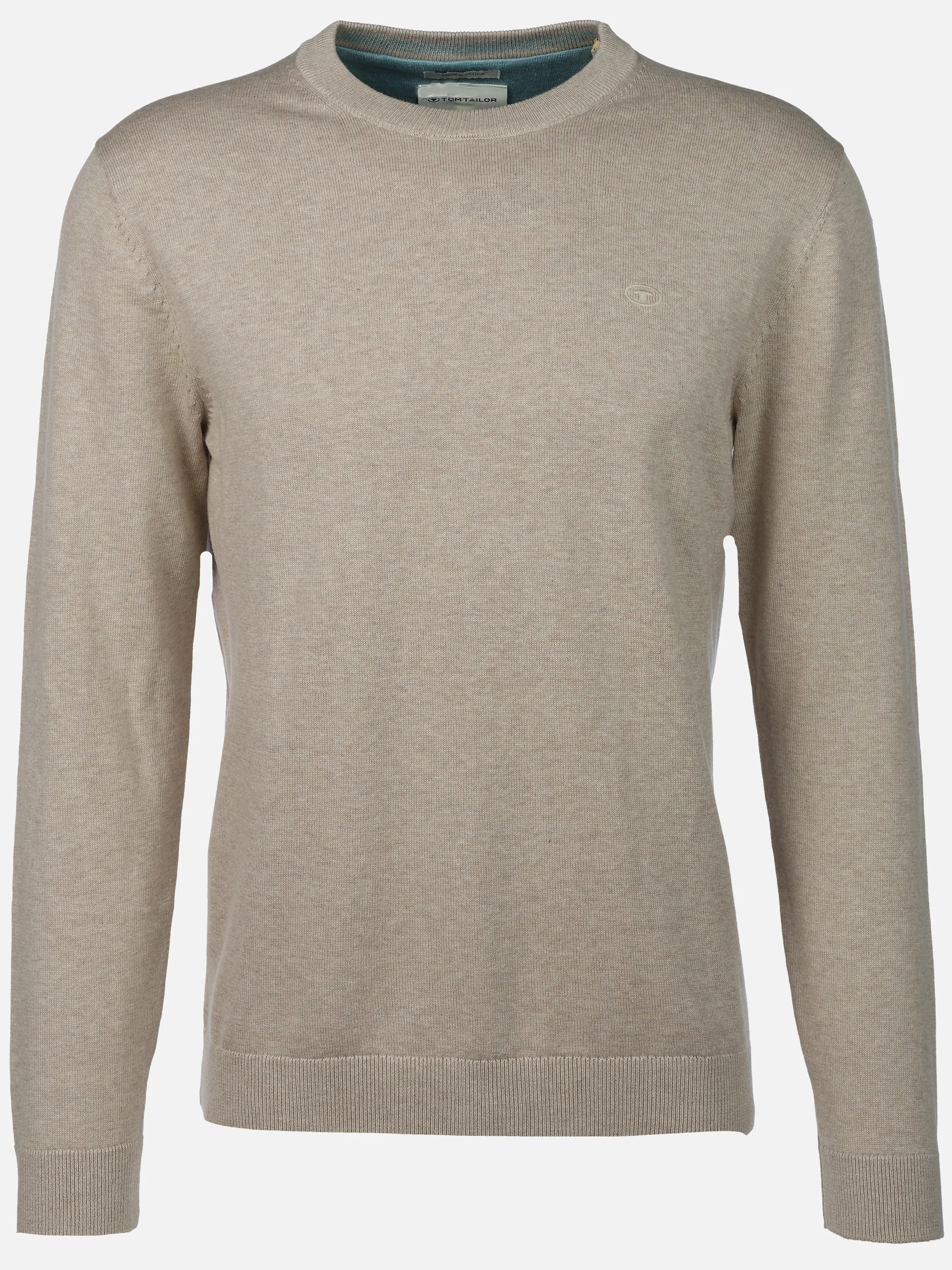 Tom Tailor 1039805 NOS basic crewneck knit Beige 898460 38310 1
